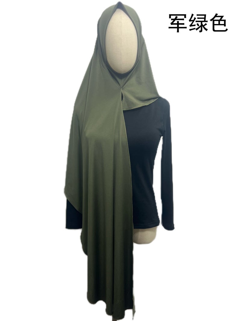 New Crystal Linen Full Wrap Scarf Headscarf Gauze Solid Color Ladies Outdoor W039 - Image 3