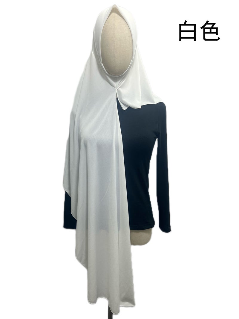 New Crystal Linen Full Wrap Scarf Headscarf Gauze Solid Color Ladies Outdoor W039 - Image 4