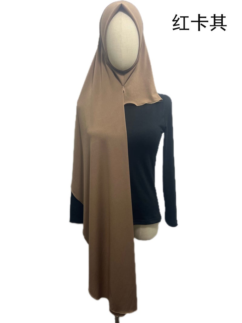 New Crystal Linen Full Wrap Scarf Headscarf Gauze Solid Color Ladies Outdoor W039 - Image 1