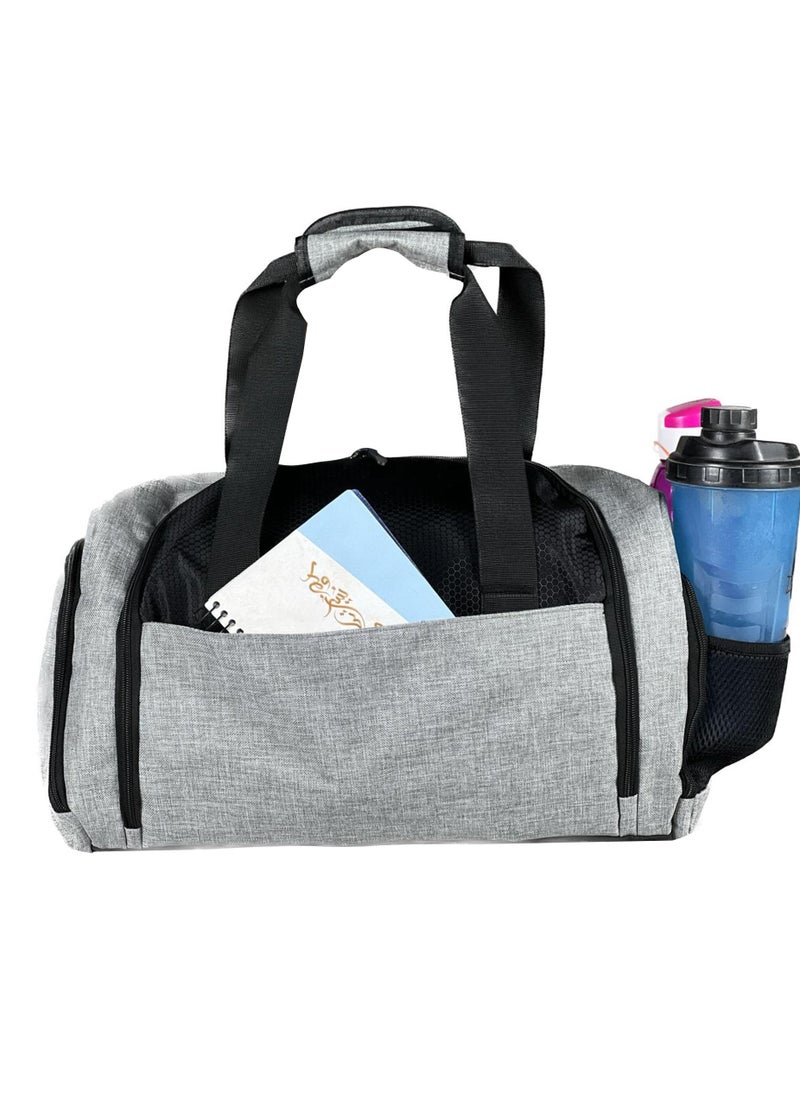 FASHION PYRAMID - Sport Gym And Travel Duffel Bag With Water-resistant Material - grey - Image 1