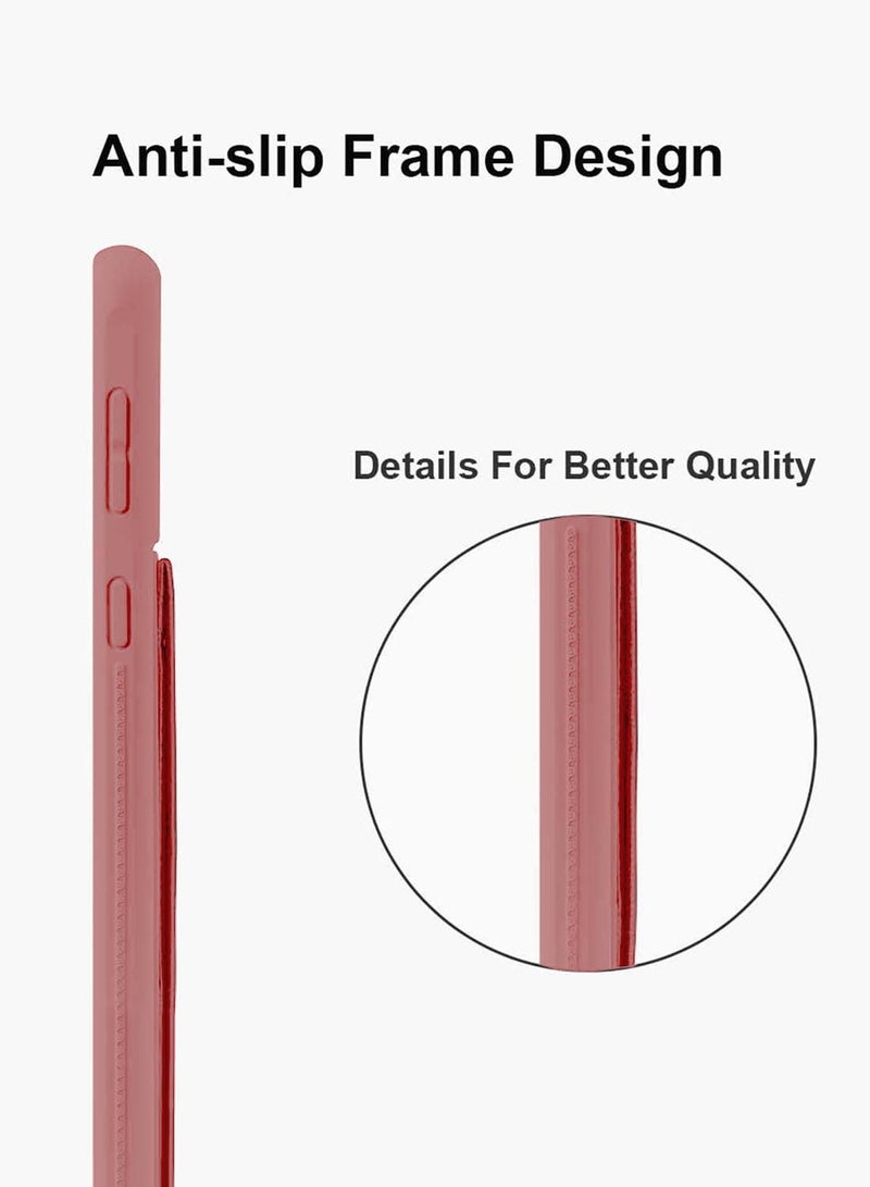 Wtech Samsung Galaxy S25 Ultra 2025 Hand Grip Foldable Magnetic Kickstand Wrist Strap Finger Grip With Built-In Iron Case Cover - Pink - Image 5