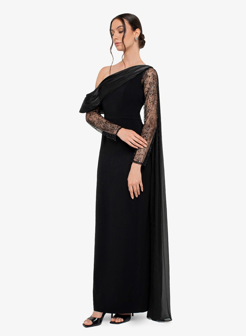 CHASE One Shoulder Maxi Dress - Image 2