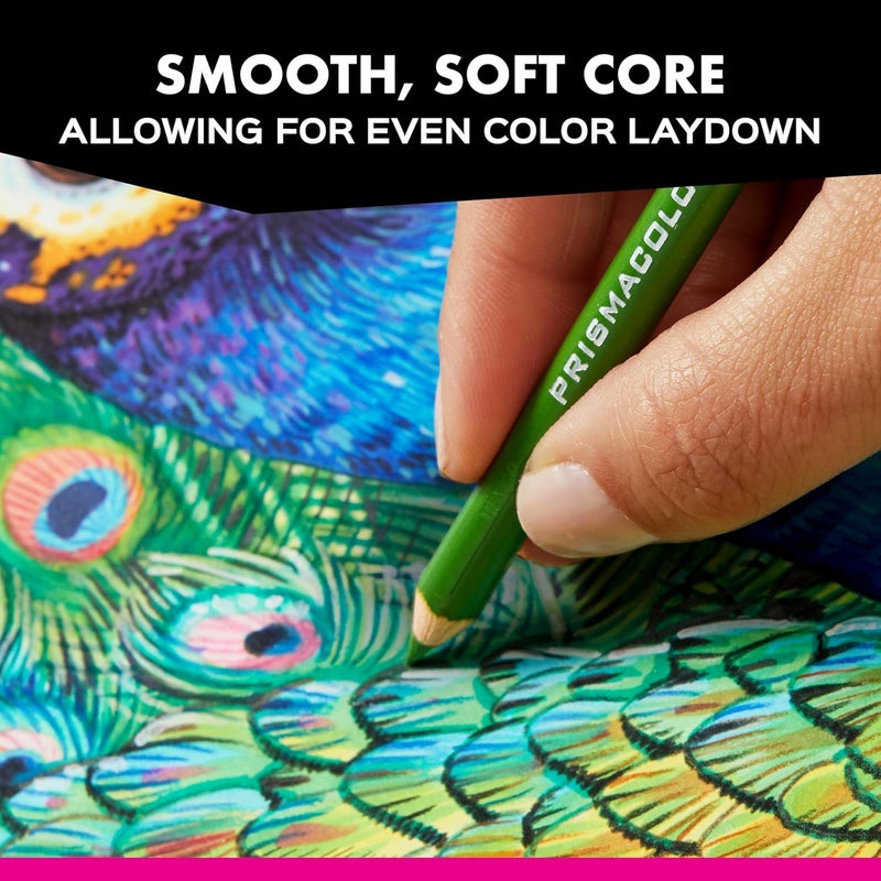 Prismacolor أقلام تلوين بريميير، ناعمة، بألوان متنوعة، 36 قطعة - متينة، زاهية، فائقة السلاسة، تلوين للكبار، رسم، تخطيط، فنون وحرف - Image 4