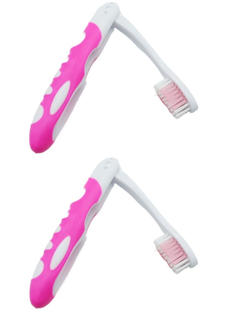 Ucanbe 6pcs Portable Folding Toothbrush for Travel, Soft Bristles for Camping, Hiking, and Backpacking, Essential Travel Accessory  - Image 1