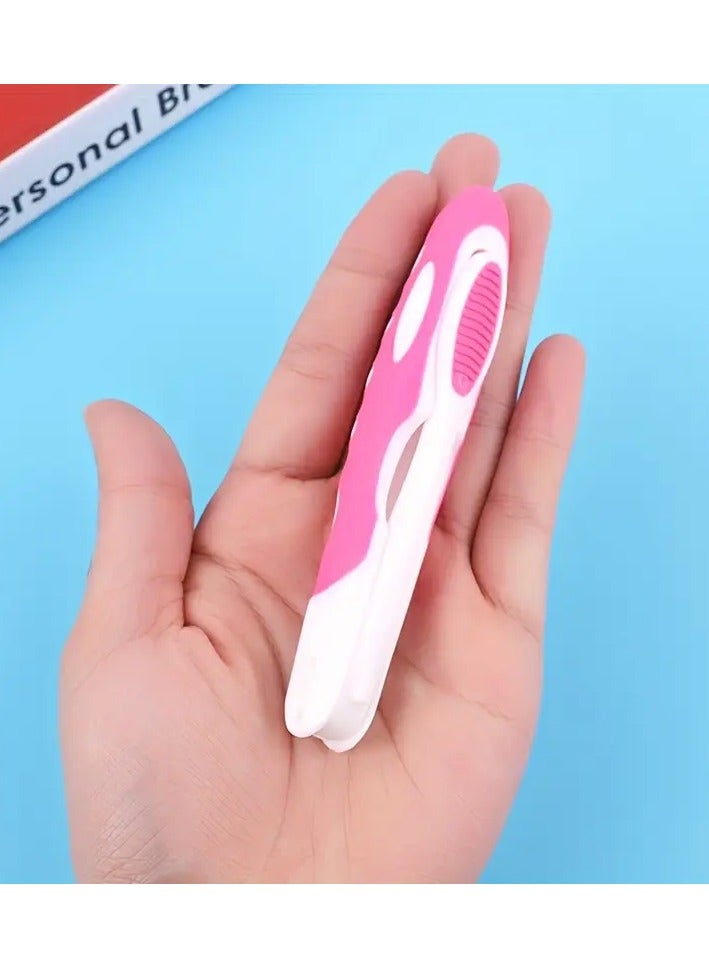 Ucanbe 6pcs Portable Folding Toothbrush for Travel, Soft Bristles for Camping, Hiking, and Backpacking, Essential Travel Accessory  - Image 3