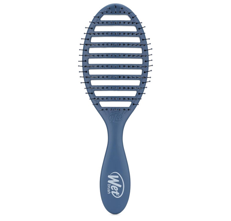 Wet Brush Speed Dry Hair Brush Elemental Blue Vented Design  Soft HeatFlex Bristles Blow Dry Safe Ergonomic Handle Manages Tangles  Uncontrollable Strands PainFree Hair Accessories