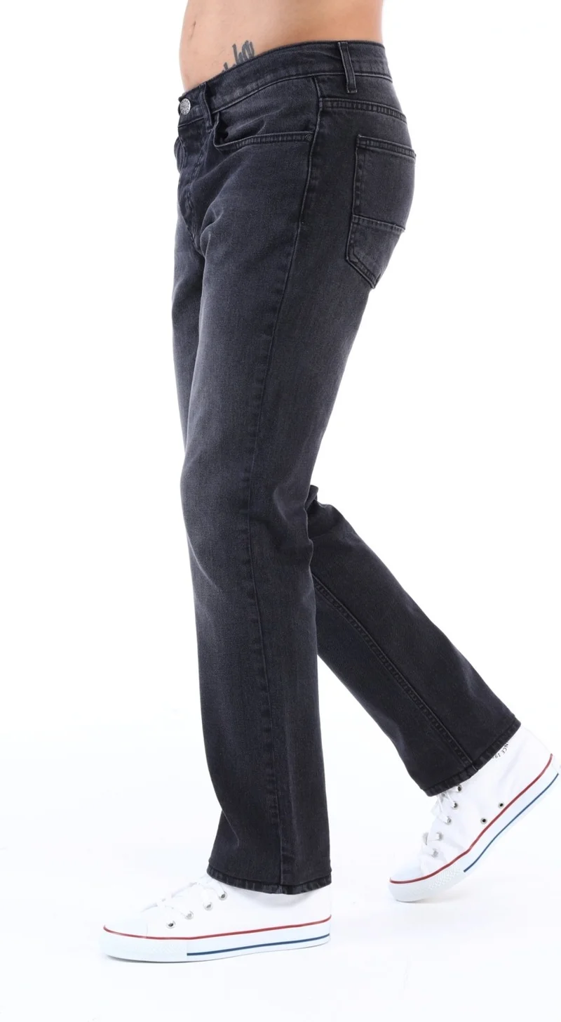 Cedy Denim Men's High Waist Pile Cuffed Jeans Regular Fit Jean C336