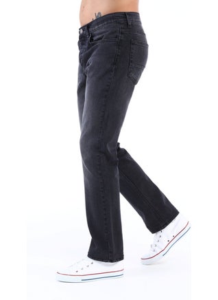 Cedy Denim Men's High Waist Pile Cuffed Jeans Regular Fit Jean C336  - Image 3