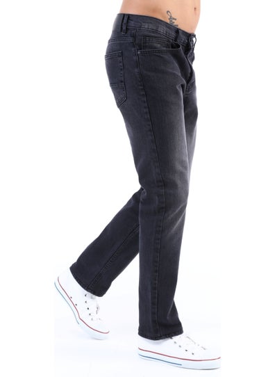 Cedy Denim Men's High Waist Pile Cuffed Jeans Regular Fit Jean C336  - Image 1