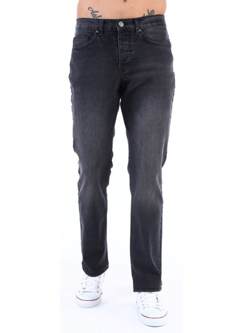 Cedy Denim Men's High Waist Pile Cuffed Jeans Regular Fit Jean C336  - Image 2
