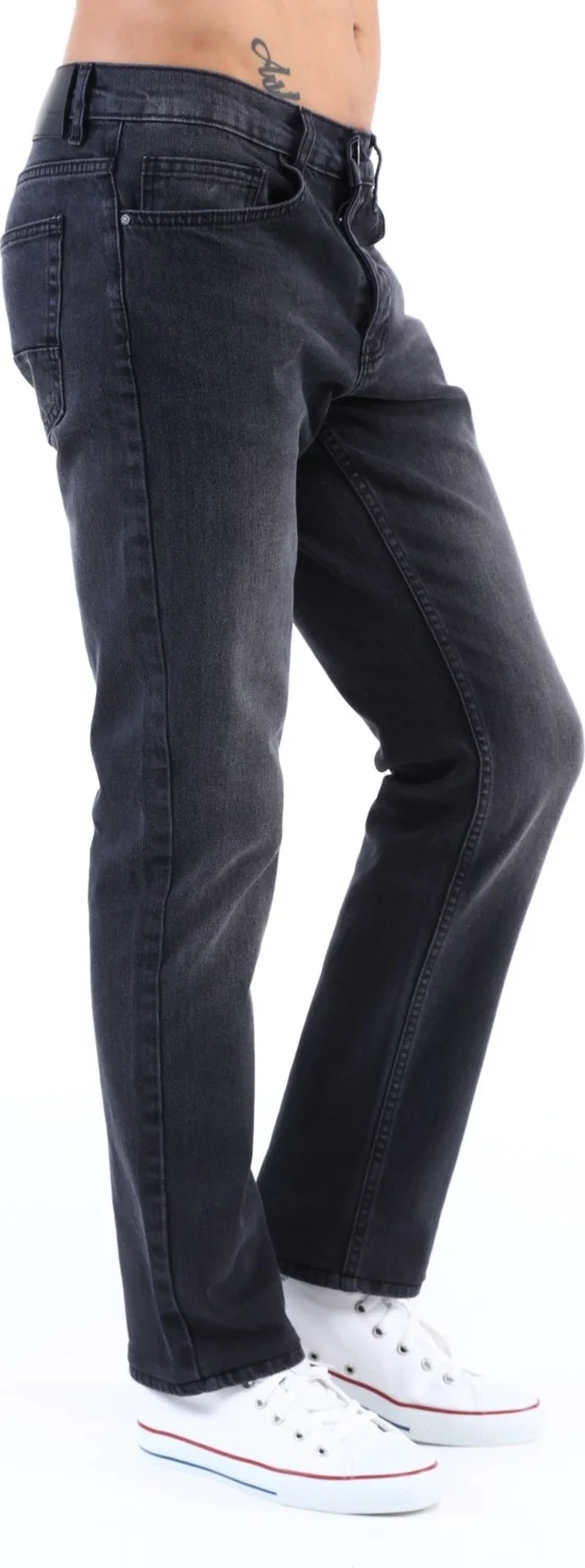 Cedy Denim Men's High Waist Pile Cuffed Jeans Regular Fit Jean C336