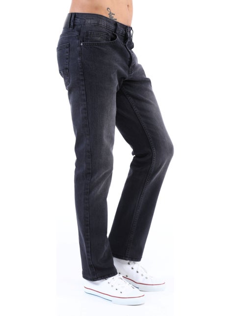 Cedy Denim Men's High Waist Pile Cuffed Jeans Regular Fit Jean C336  - Image 4