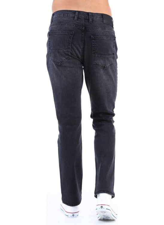 Cedy Denim Men's High Waist Pile Cuffed Jeans Regular Fit Jean C336  - Image 5