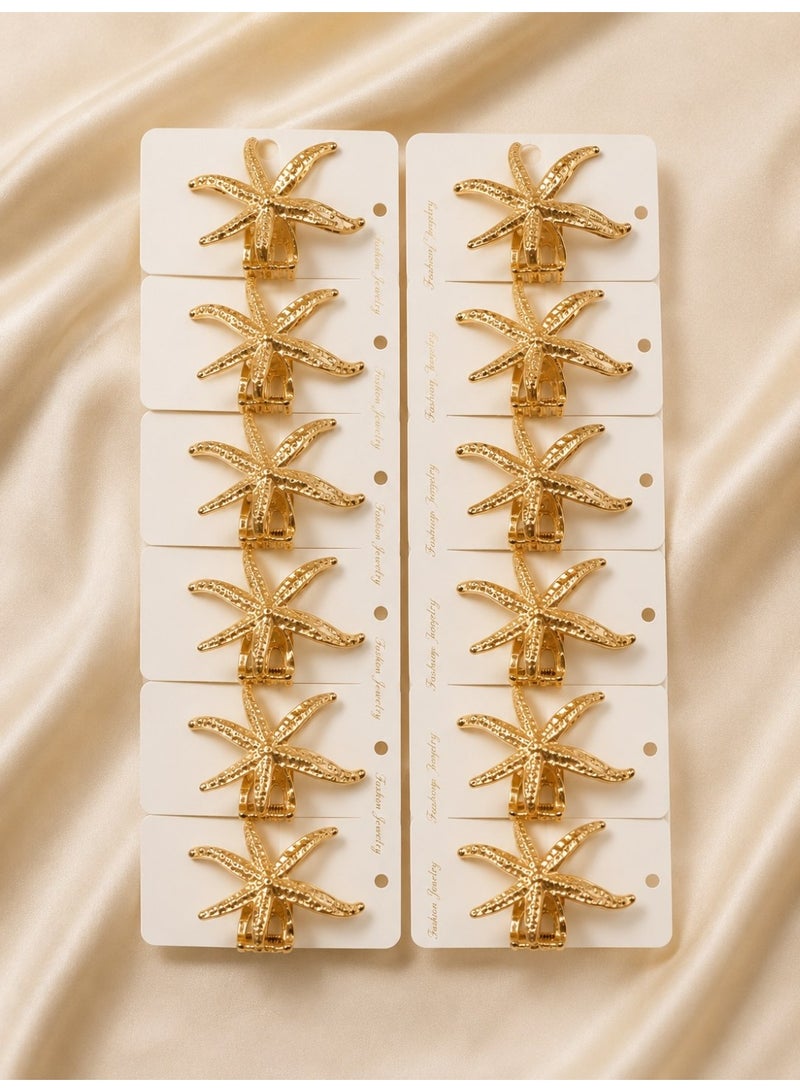 Set of Star-Shaped Hair Claw Clips - Image 2