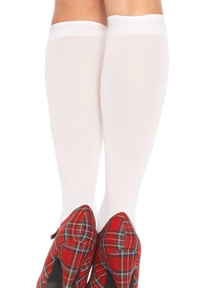 Leg Avenue Women's Knee Highs in White - One Size - Image 3