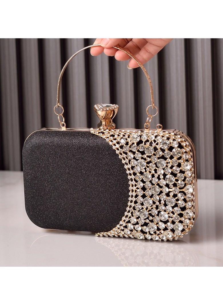 Miluraining - Women Clutch Bag Evening Bag Purse with rhinestone diamond decoration decoration Small Crossbody Bag Handbag Shoulder Bag Satchel Bags Suitable for Party Prom Wedding - Image 1