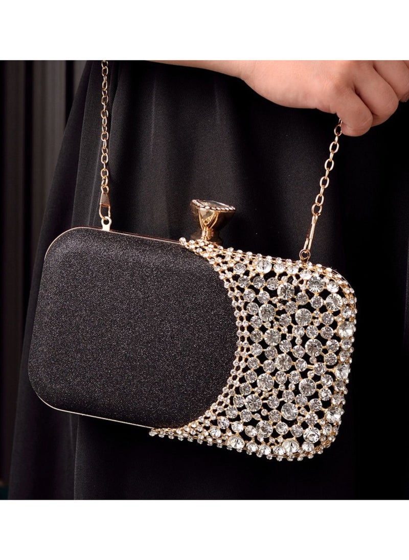 Miluraining - Women Clutch Bag Evening Bag Purse with rhinestone diamond decoration decoration Small Crossbody Bag Handbag Shoulder Bag Satchel Bags Suitable for Party Prom Wedding - Image 1