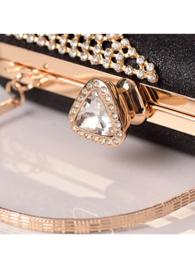 Miluraining - Women Clutch Bag Evening Bag Purse with rhinestone diamond decoration decoration Small Crossbody Bag Handbag Shoulder Bag Satchel Bags Suitable for Party Prom Wedding - Image 1