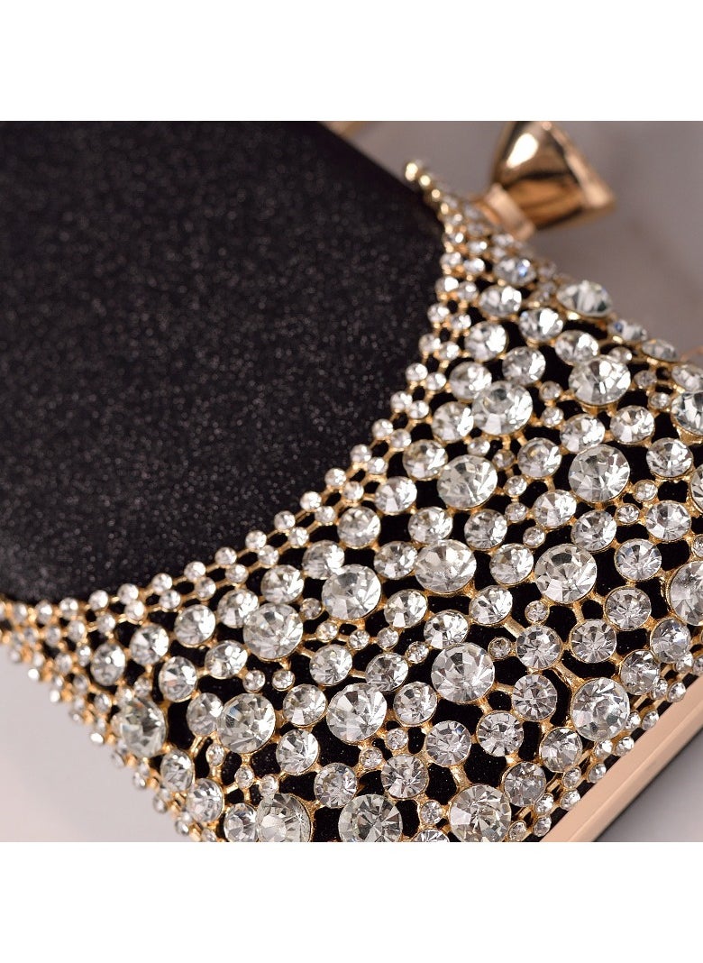Miluraining - Women Clutch Bag Evening Bag Purse with rhinestone diamond decoration decoration Small Crossbody Bag Handbag Shoulder Bag Satchel Bags Suitable for Party Prom Wedding - Image 1