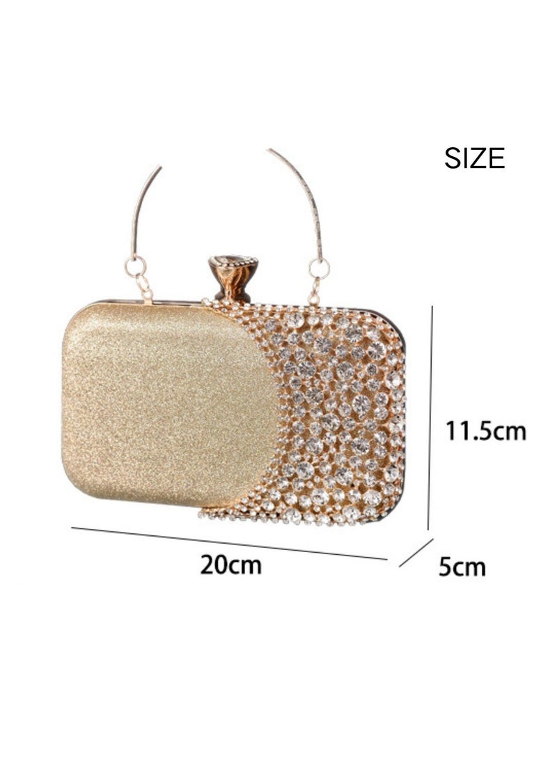 Miluraining - Women Clutch Bag Evening Bag Purse with rhinestone diamond decoration decoration Small Crossbody Bag Handbag Shoulder Bag Satchel Bags Suitable for Party Prom Wedding - Image 1