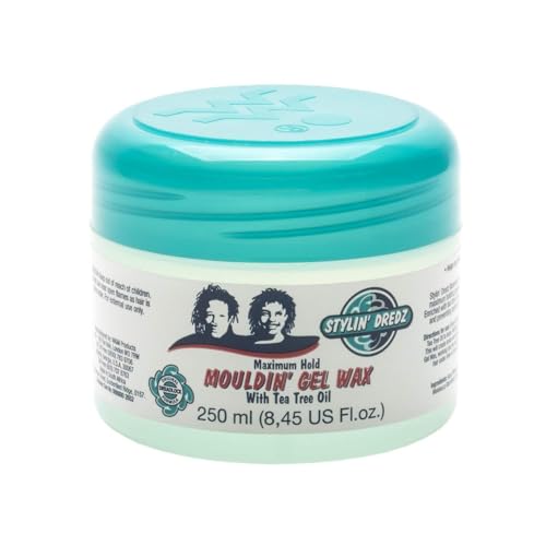 Stylin Dredz Mouldin Gel Wax  Loc n Twist Gel  Dreadlock Gel Wax with Tea Tree Oil  250 ml Single