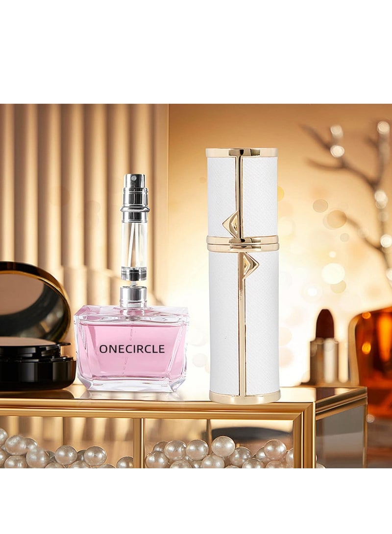 GUDOO Perfume Refill Bottle 6ML Atomizer Spray Bottle with Refillable Perfume Bottle For Men and Women|Perfume bottle for Travel|Pocket Size Mini Perfume Atomizer for Purse White - Image 3