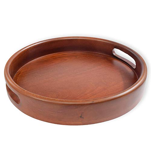 Brick Brown® Premium Handcrafted Wooden Homeydo Serving Tray | Tea Tray for Home, Kitchen, Dining Table, Restaurant, Office | Decorative Organizer Tray for Snacks, Breakfast, Platter – 16.2 x 11 Inch - Image 4