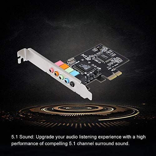 Etzin PCIe Sound Card 5.1 Internal for PC Windows 10 With Low Profile Bracket, 3D Stereo PCI-e Audio Card, CMI8738 Chip 32/64 Bit PCI Express Adapter-(EPL-749PC) - Image 4