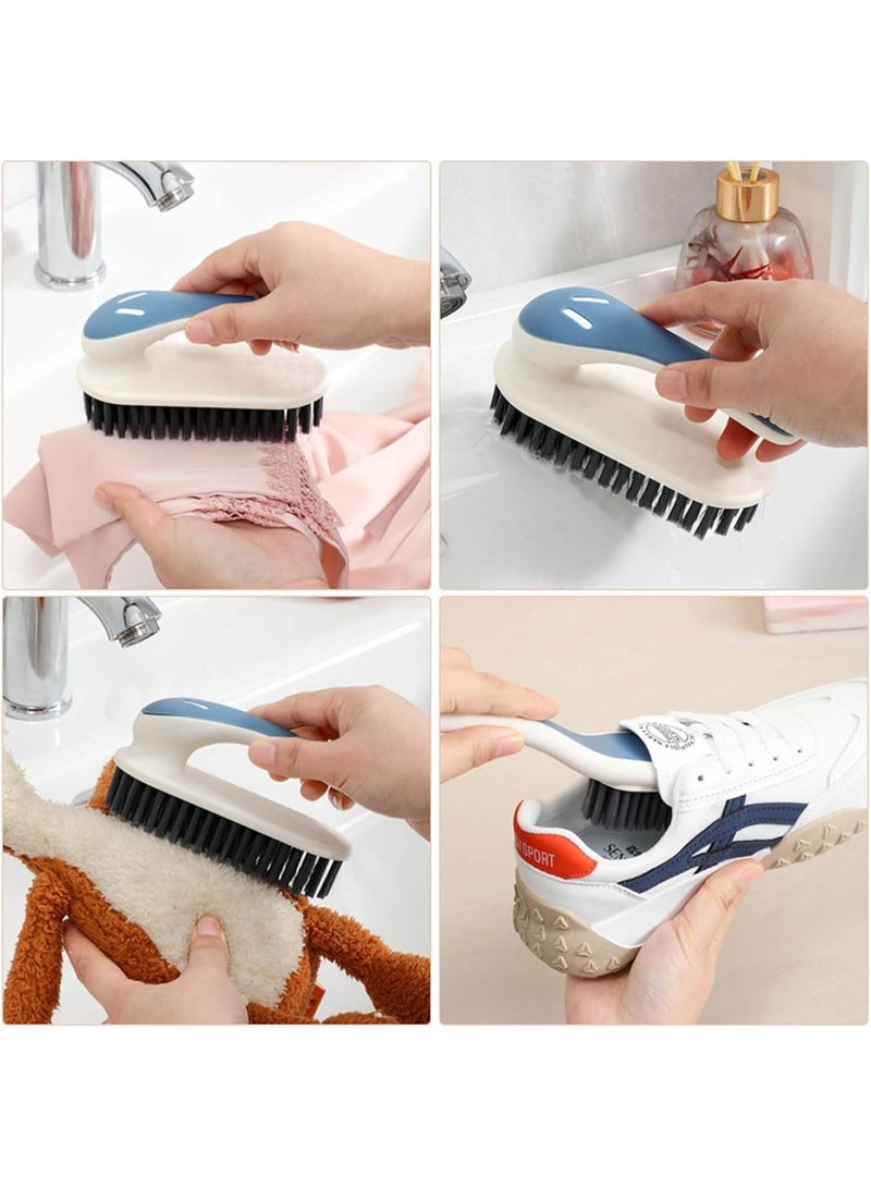 Cleaning Brush Stain Remover Brush Fabric Cleaning Brush Laundry Brush Small Scrub Brush Cleaner Household Cleaning Brushes for Carpet, Clothes, Bathroom,Sneaker-2 Pack (Gray) - Image 3