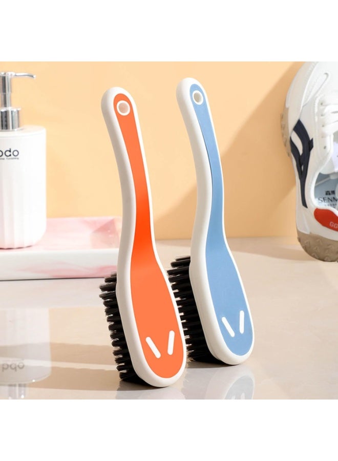 Cleaning Brush Stain Remover Brush Fabric Cleaning Brush Laundry Brush Small Scrub Brush Cleaner Household Cleaning Brushes for Carpet, Clothes, Bathroom,Sneaker-2 Pack (Gray) - Image 5