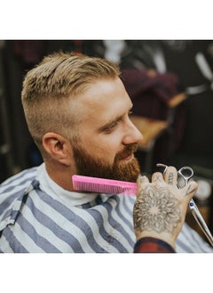 Allegro Combs Rat Rail And Barber Comb Stylist Combs Set Rattail Styling Parting Comb Hair Stylist Tail Comb Men Combs Women Combs Kids Comb Fresh Color 2 Pc. (Fresh Pink)  - Image 5