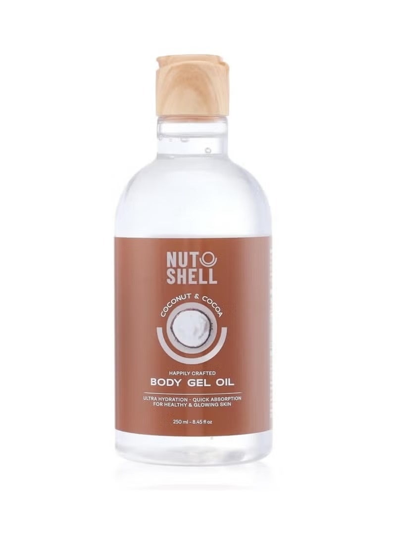 NUT SHELL Coconut & Cocoa - Body Gel Oil 250ml - Image 1