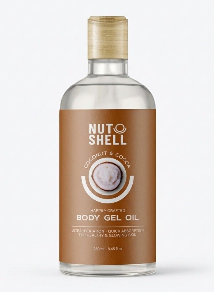 NUT SHELL Coconut & Cocoa - Body Gel Oil 250ml - Image 1