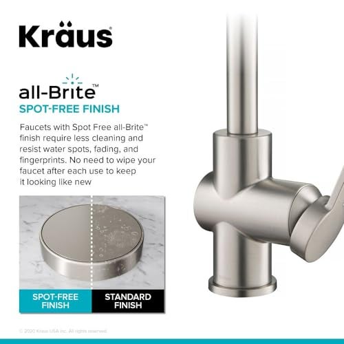 KRAUS Britt 2nd Gen Commercial Style Pull-Down Single Handle Kitchen Faucet in Spot Free Stainless Steel, KPF-1691SFS - Image 5