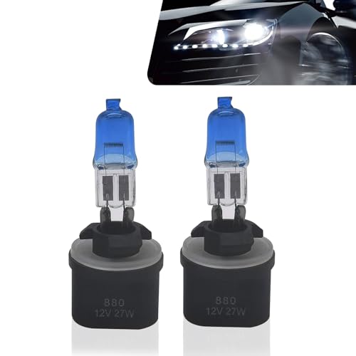 Flygun Pack2 Car Halogen Bulbs Quartz Driving Lights 100 W Front Fog Light Bulbs Bulb Replacements Super Bright Auto Lights Lighting Tool Universal for Most Cars Trucks SUVs White 880 - Image 1