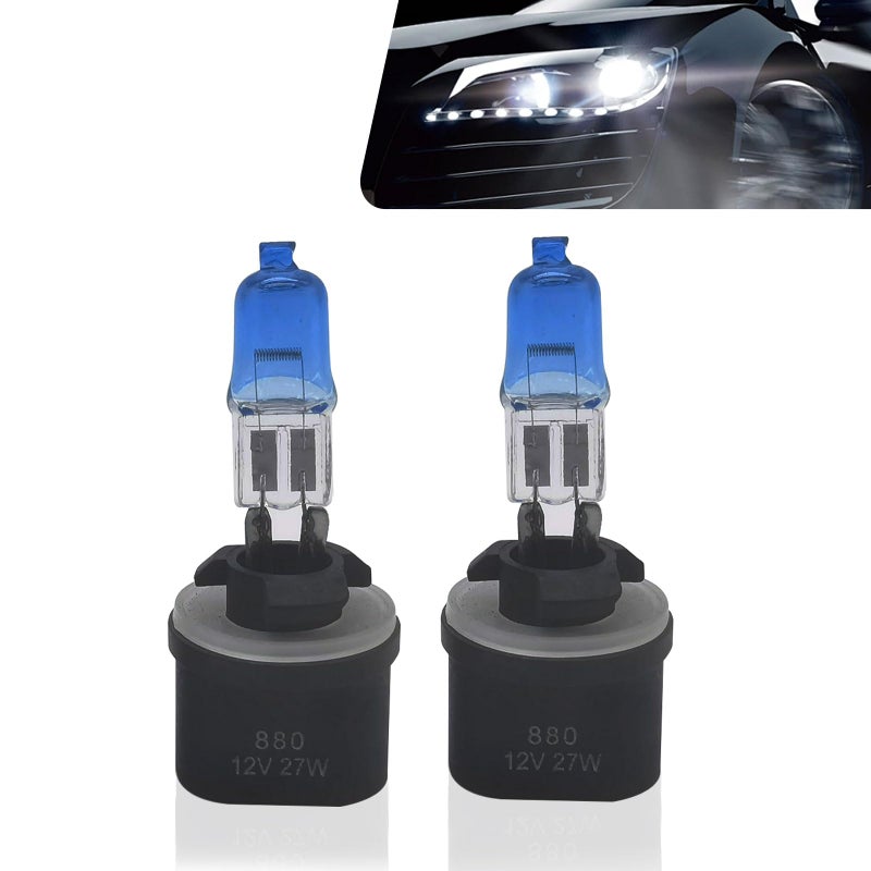 Flygun Pack2 Car Halogen Bulbs Quartz Driving Lights 100 W Front Fog Light Bulbs Bulb Replacements Super Bright Auto Lights Lighting Tool Universal for Most Cars Trucks SUVs White 880 - Image 3