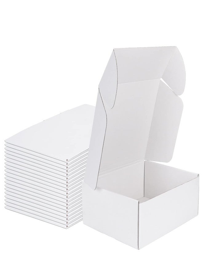 MEBRUDY 12x9x4 Shipping Boxes, 20 Pack White Literature Mailer Corrugated Cardboard Box for Small Business Mailing Packaging - Image 1
