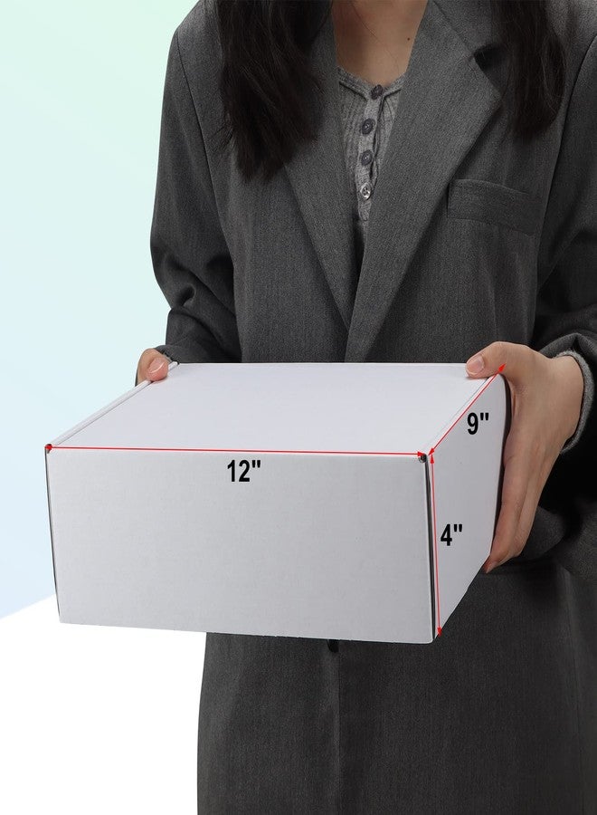 MEBRUDY 12x9x4 Shipping Boxes, 20 Pack White Literature Mailer Corrugated Cardboard Box for Small Business Mailing Packaging - Image 4