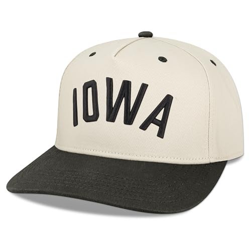 Legacy NCAA Officially Licensed Baseball Hat Iowa Hawkeyes Lightweight Cap for Men Women Heritage Twill Adjustable HTA StoneBlack One Size Fits Most Adjustable Closure - Image 1