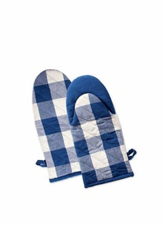 Excefore Set of 2 Plaid Oven Mitts Heat Resistant for Everyday Kitchen Cooking and Baking Perfect for Holidays or Hostess Housewarming Gifts  - Image 1