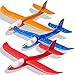 Tivcck 3 Pack LED Foam Airplane Toys 175 Large Throwing Foam Plane 2 Flight Mode Glider Flying Toy for Kids Ages 3 - Image 2