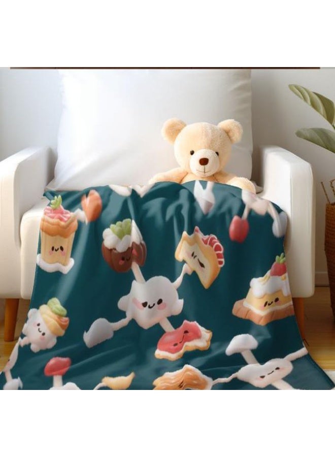 general Baby and children's cartoon flannel thin blanket (warm and comfortable, suitable for sleep, game use) 70cm*100cm - Image 1
