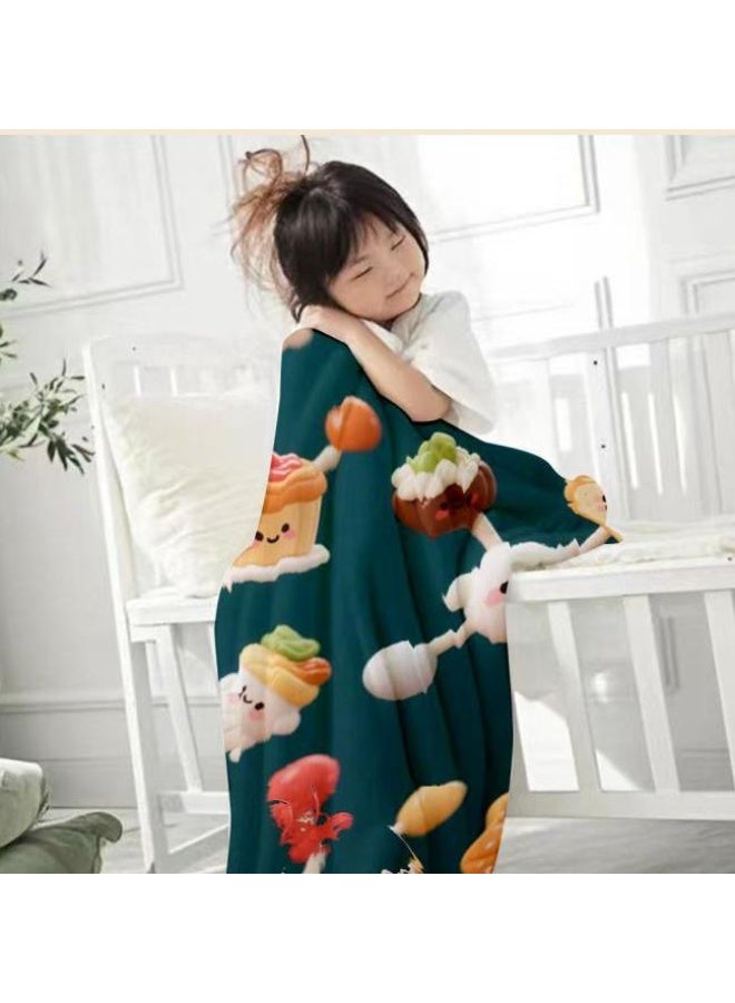 general Baby and children's cartoon flannel thin blanket (warm and comfortable, suitable for sleep, game use) 70cm*100cm - Image 3
