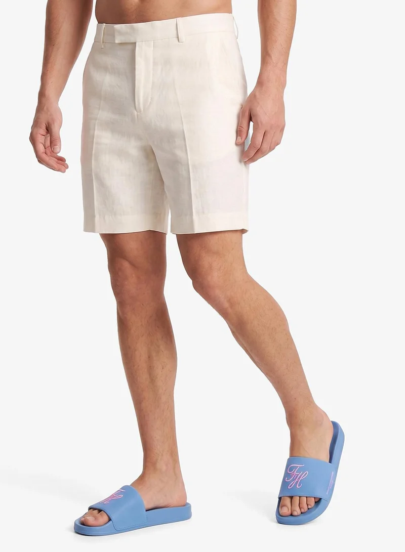 Tommy Hilfiger Blue Spell Logo Embroidery Canvas Pool Slides for Men | Best Price UAE