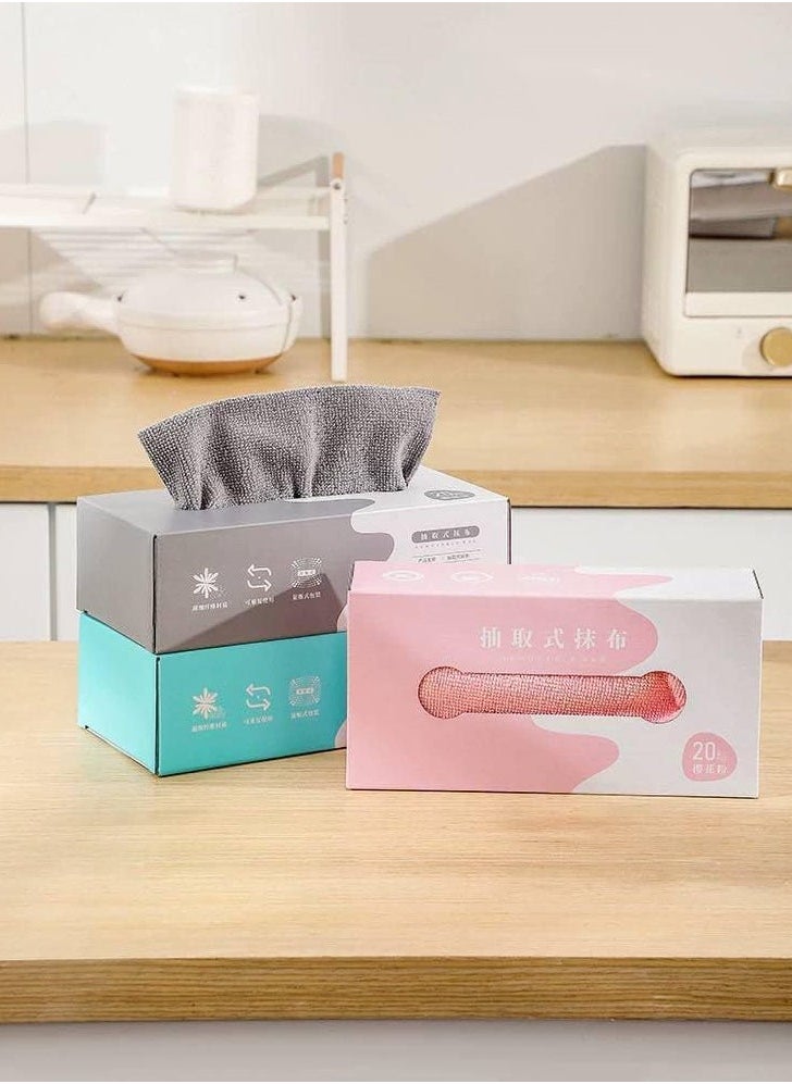 Raha Napkin  Microfiber Kitchen Towel Tissue Box 20 Towels Box for cooking and cleaning with ease and elegance provides a distinctive multi-coloured experience