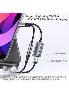 erorex Usb C To 3.5Mm Audio Adapter With Charger 3 In 1 Usb C Earphone Jack Audio Splitter With Pd Fast Charging Adapter Compatible With Iphone 15 15Pro Galaxy S24 Ultra S23 S22 S21 Google Pixel 8 7 6  - Image 3
