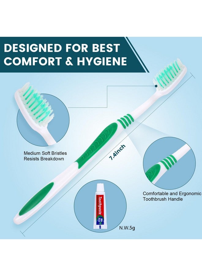Navona 25 PCS Individually Wrapped Toothbrushes with Toothpaste Bulk, Disposable Toothbrushes Bulk, Bulk Toothpaste, Travel Toothpaste Bulk, Ergonomics Handle, Soft Bristle, Perfect for Travel,Hotel,Donation - Image 3