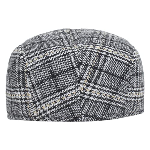 Zacharias Men's Checkered Woolen Golf Cap with Earmuff (Pack of 1) (eg-07_Light Grey_Free Size) - Image 3