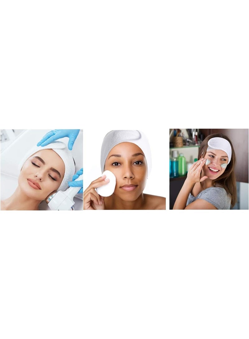 LA PERLA TECH  WHITE FACIAL, YOGA, SPA, HEAD BAND HAIR WRAP, BATH BAND, SPORTS BAND (6PCS) - Image 5