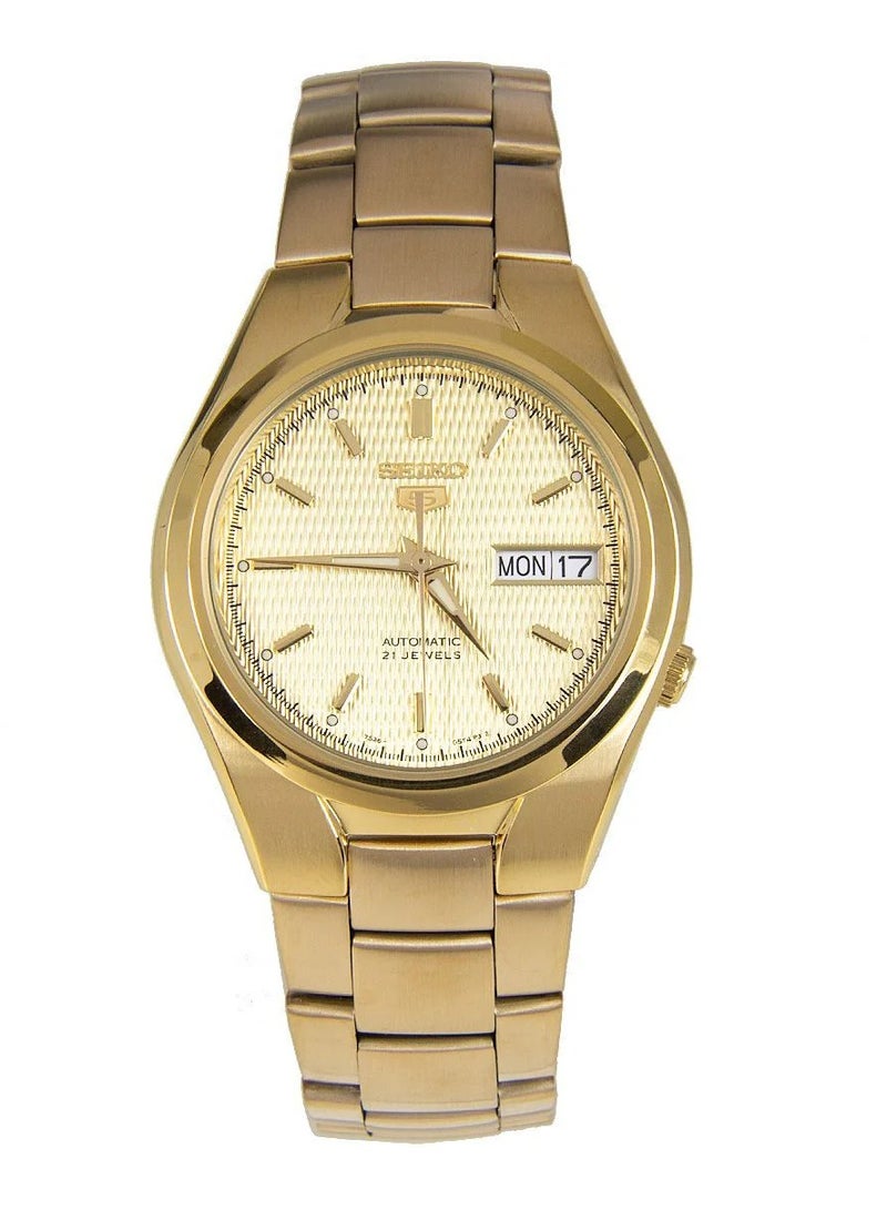 Seiko Seiko 5 Automatic Gold Dial Stainless Steel Men's Watch SNK610K1  - Image 1